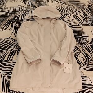 lululemon athletica Light Gray Hooded Trench Coat